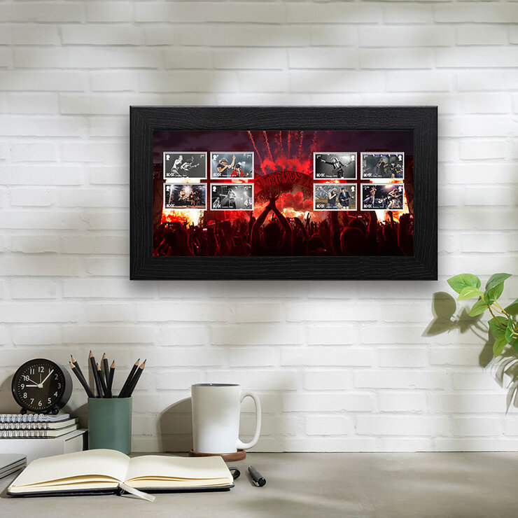 AD/DC Framed Stamps from Royal Mail