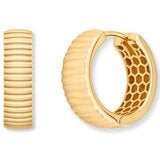 14ct Yellow Gold Line Hoop Earrings 14ct Yellow Gold Line Hoop Earrings