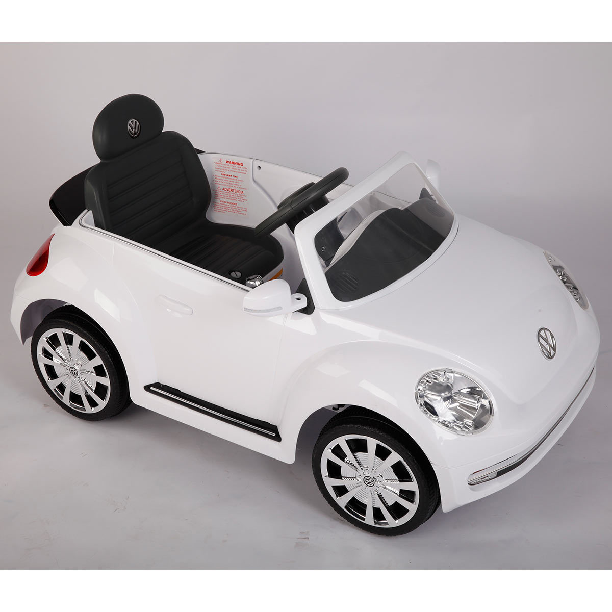 Rollplay VW Beetle 6V Children's Electric Ride On in White (3+ Years