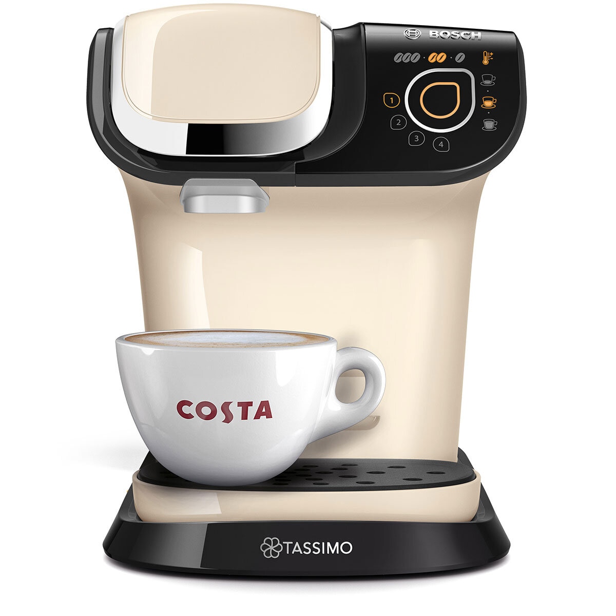 Image of Tassimo My Way from front with coffee