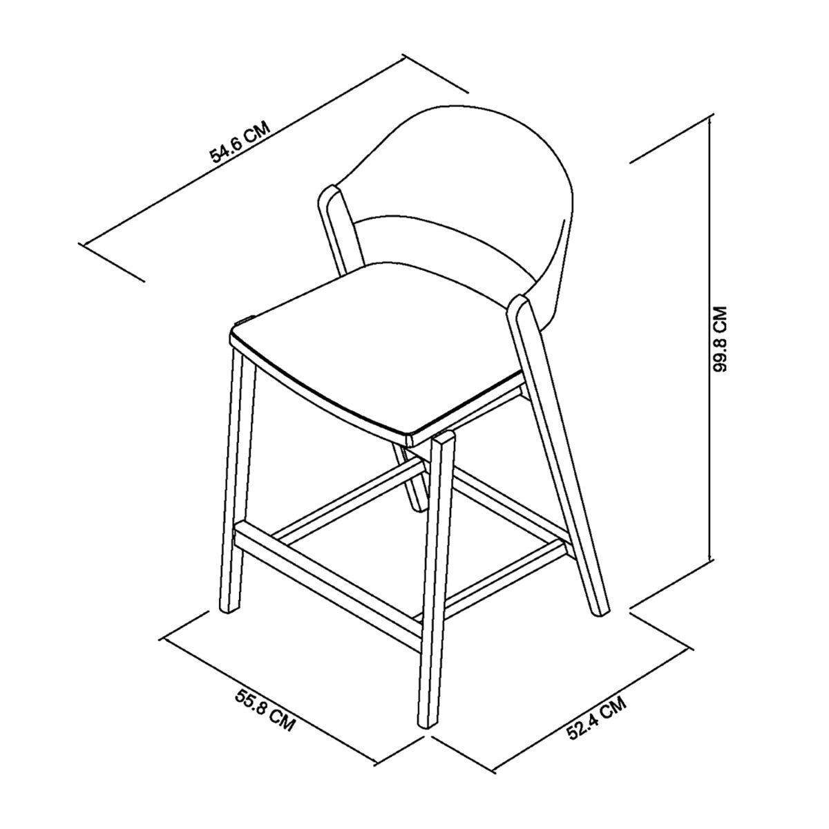 Bentley Designs Vega Scandi Light Oak Beige Leather Bar Stool Bentley Designs Vega Scandi Light Oak Beige Leather Bar Stool