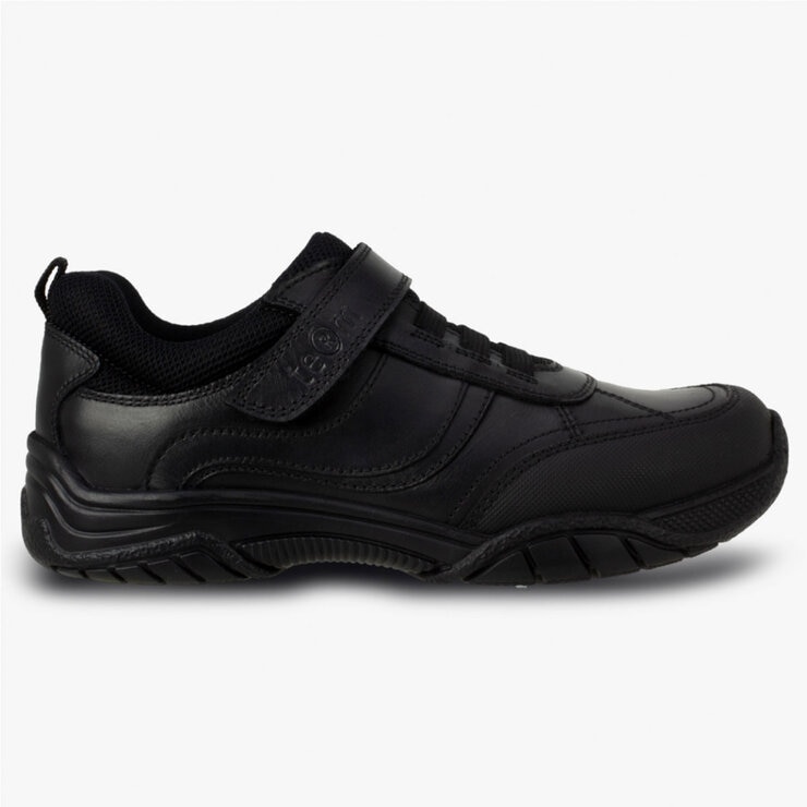 TeⓇm Maxx Single Touch Fastening Boy's School Shoes