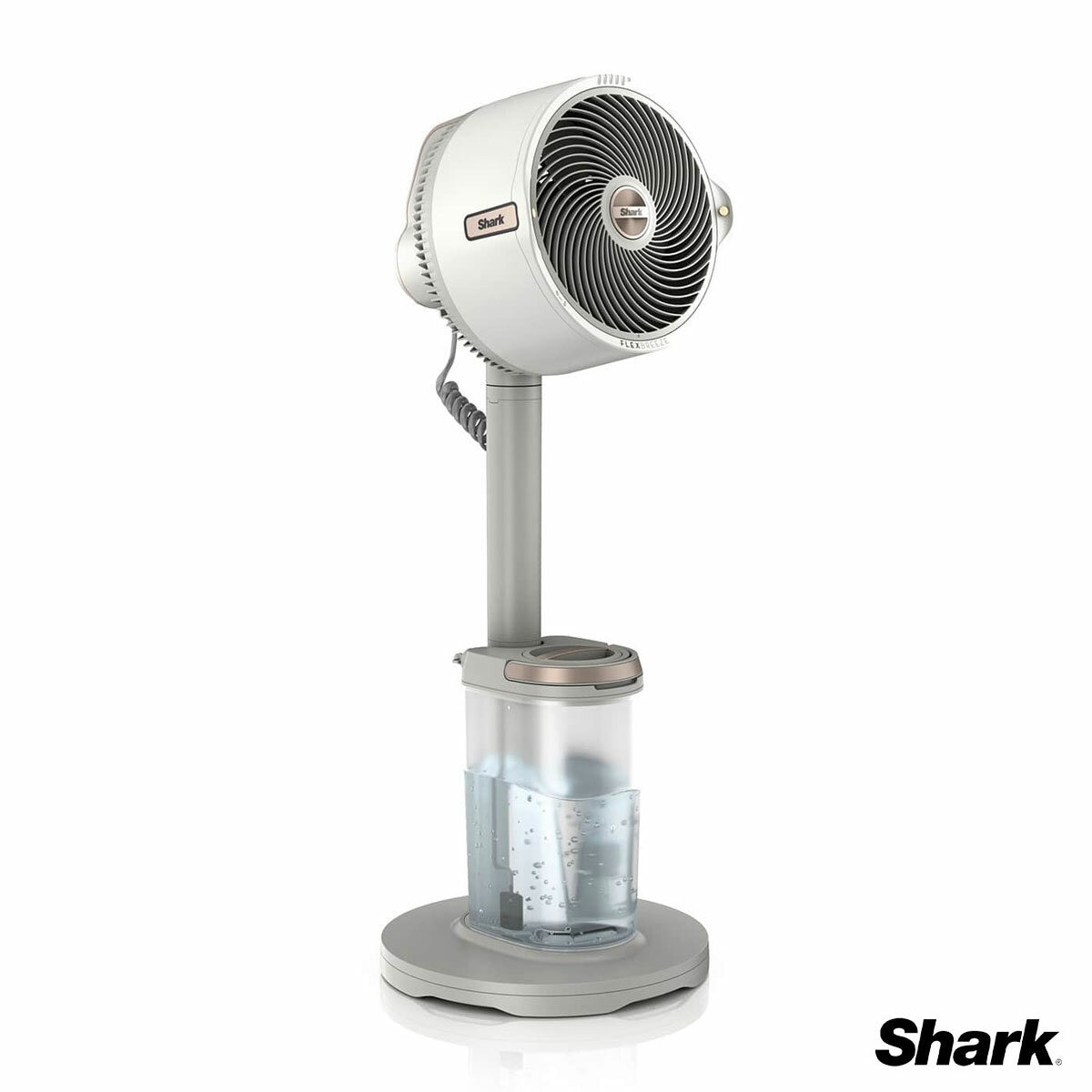 Left side profile of Shark FlexBreeze Pro Mist Indoor & Outdoor Fan & Outdoor Misting System