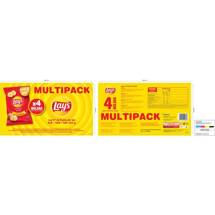 Lay's Salted, 4 x 248g