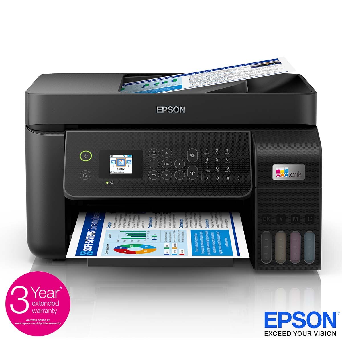Epson EcoTank ET-4800 All in One Wireless Inkjet Printer with Fax