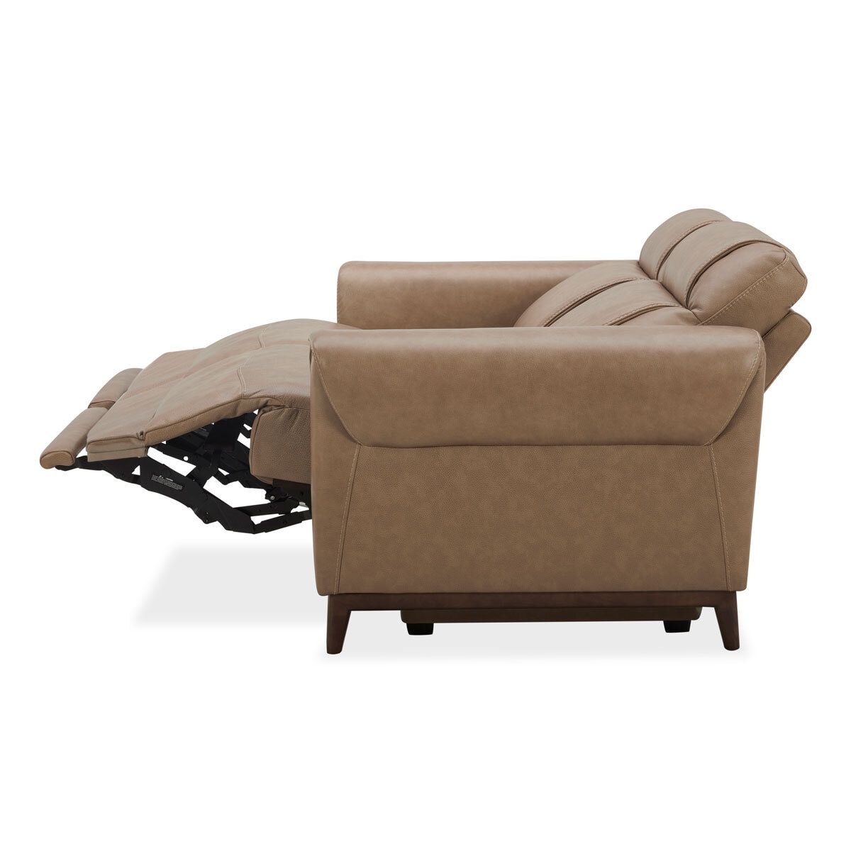 Aiden & Ivy Spencer Brown Leather Power Reclining 2 Seater Sofa