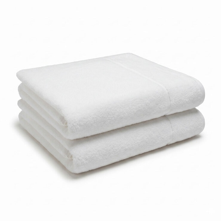 Panda Bamboo & Cotton Bath Sheets, 2 Pack, in 3 Colours Panda Bamboo & Cotton Bath Sheets, 2 Pack, in 3 Colours