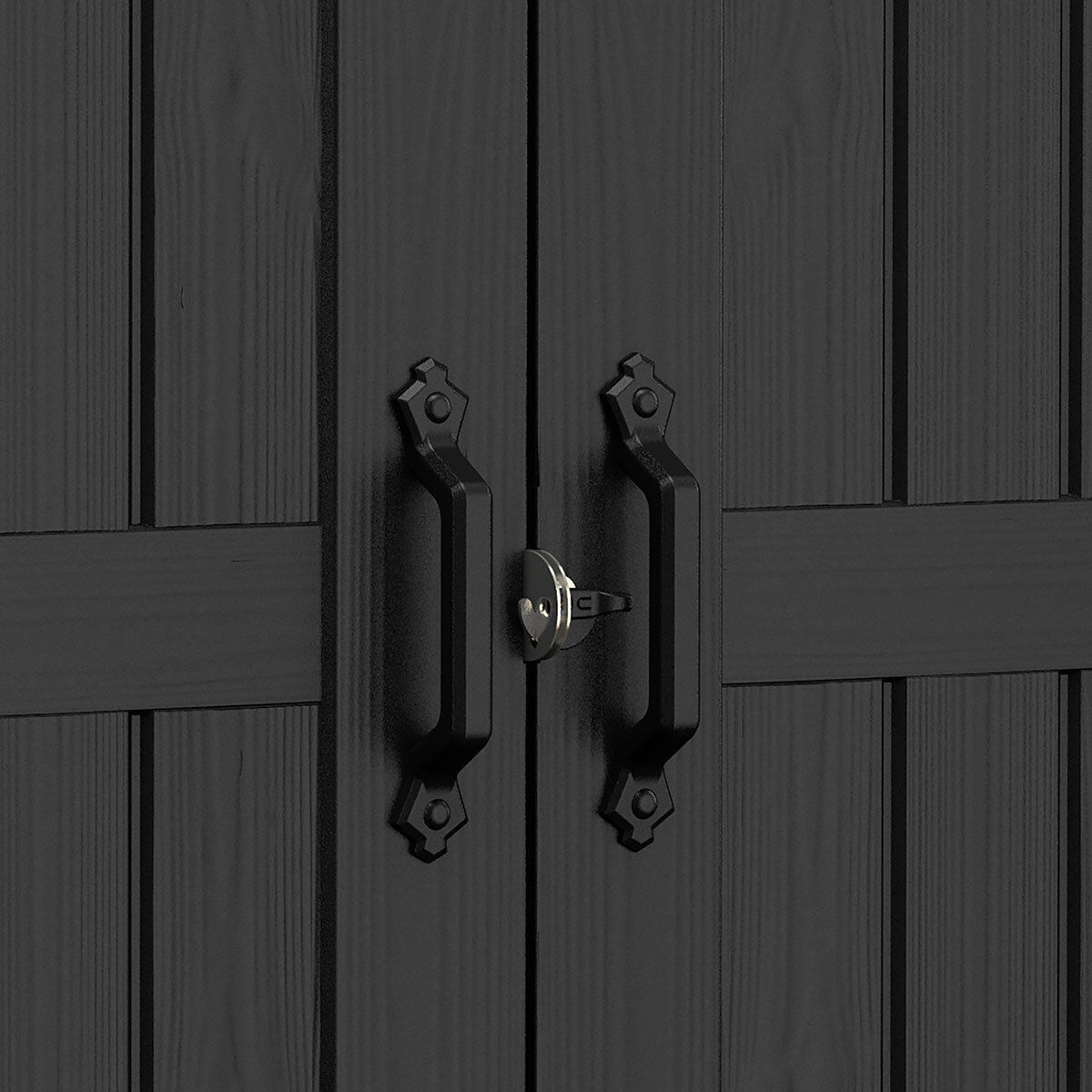 Close up of doors and lock