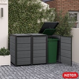 Keter Cortina Hide Away Bin Store (3 Sections)