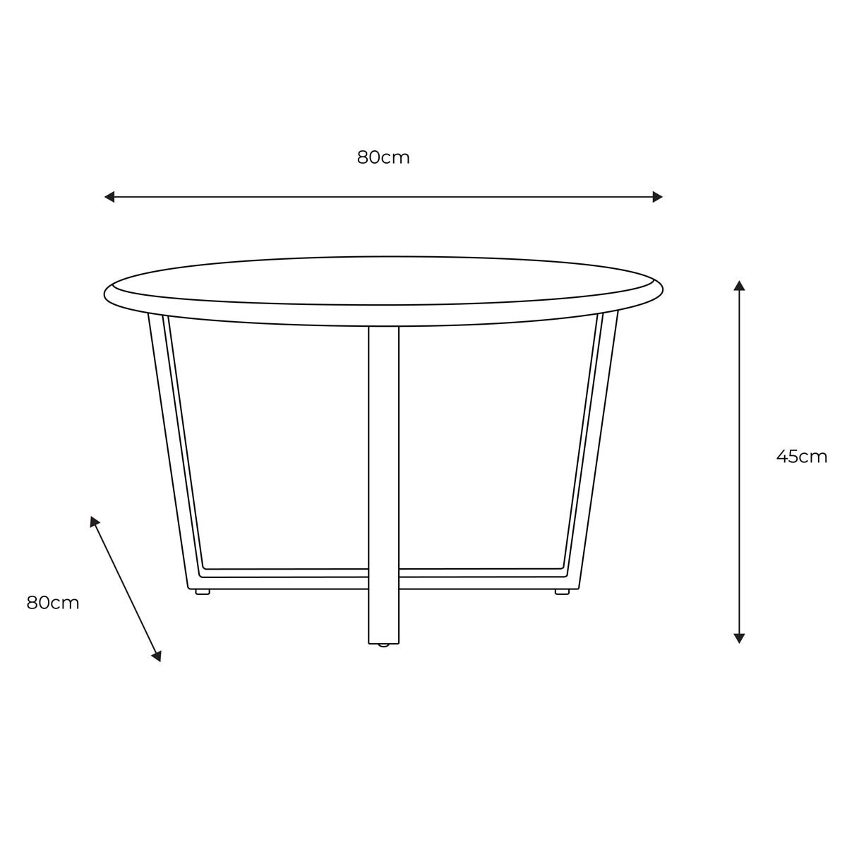 Gallery Moderna White Faux Travertine Coffee Table