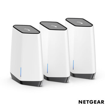 Netgear SXK80B3-100EUS 3pt Orbi Pro6 Business WiFi, 3 Pack Bundle