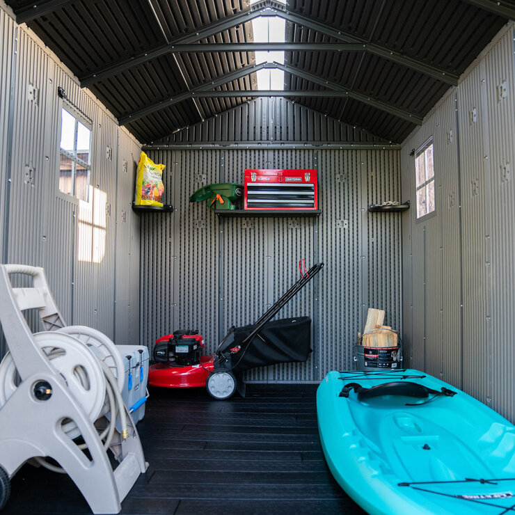 Inside of shed