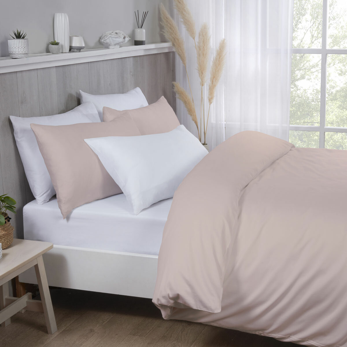 Purity Home Easy-care 400 Thread Count Cotton 3 Piece Bed Set Purity Home Easy-care 400 Thread Count Cotton 3 Piece Bed Set