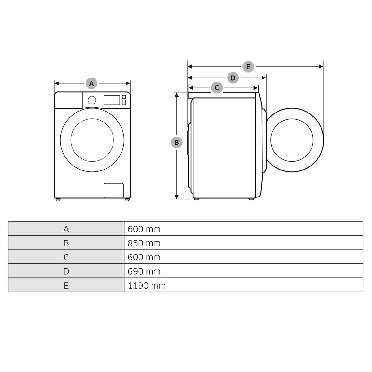Samsung WW90M741NOR/EU, 9kg, 1400rpm QuickDrive Washing Machine A+++ 40 Rating in White