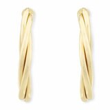 14ct Yellow Gold Twist Stud Earrings