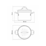 Tramontina Stainless Steel Steamer Set, 20cm / 3.4L