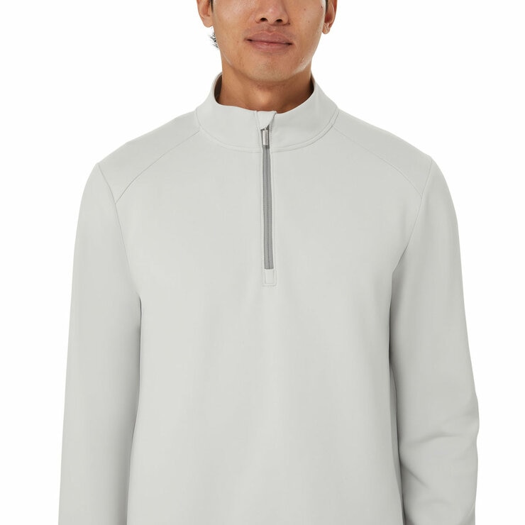Kirkland Signature Men's 1/2 Zip Sweater in Grey