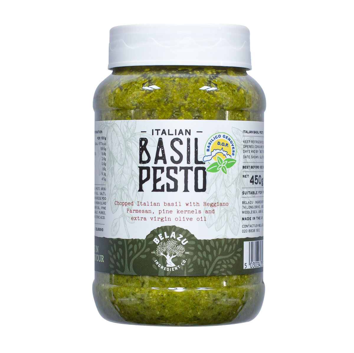 Pot of Belazu Italian Basil Pesto 450g