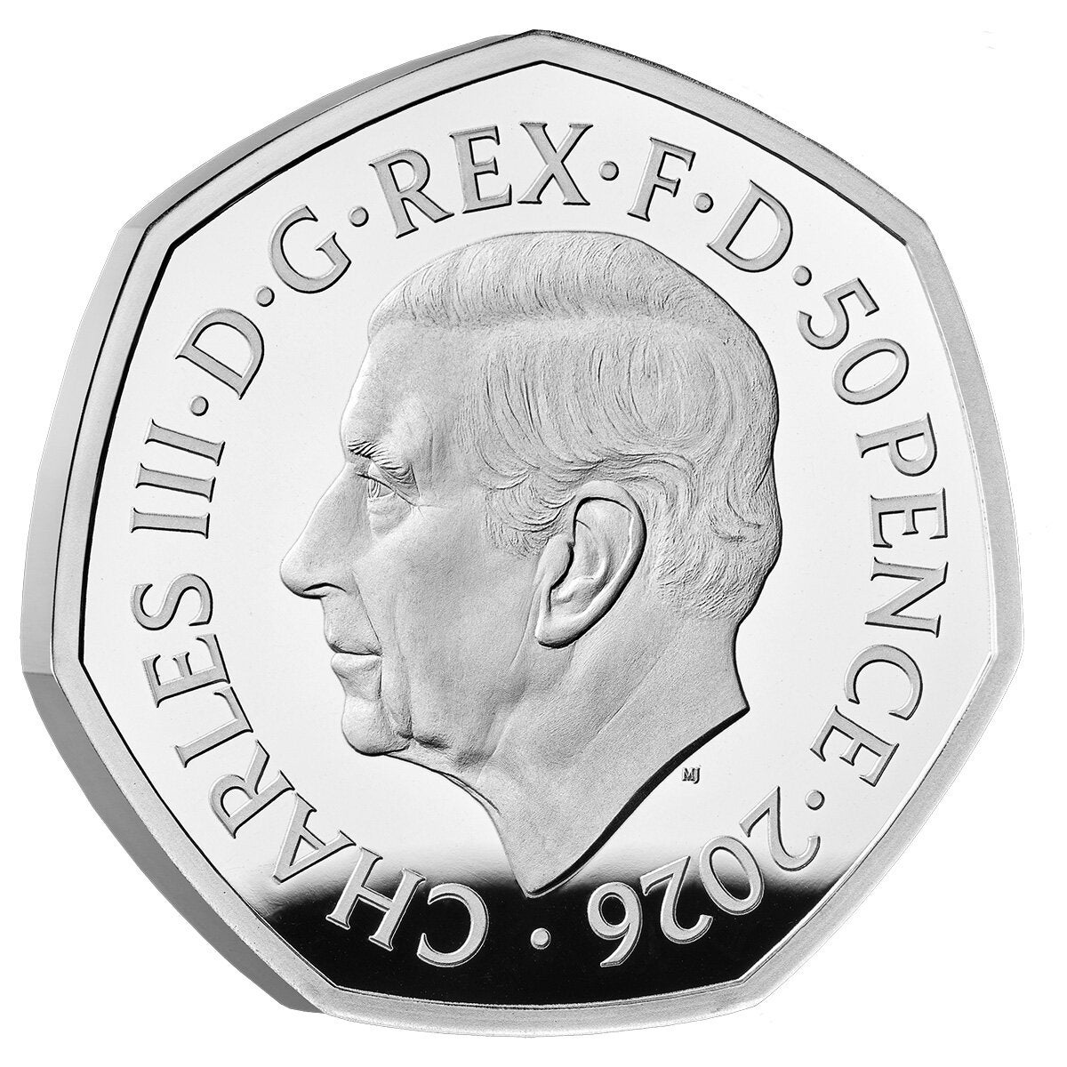 50 Years of Aardman 2026 UK 50p Silver Proof Colour Coin 50 Years of Aardman 2026 UK 50p Silver Proof Colour Coin