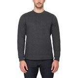 BC Clothing Men's Waffle Crew Sweater in Black