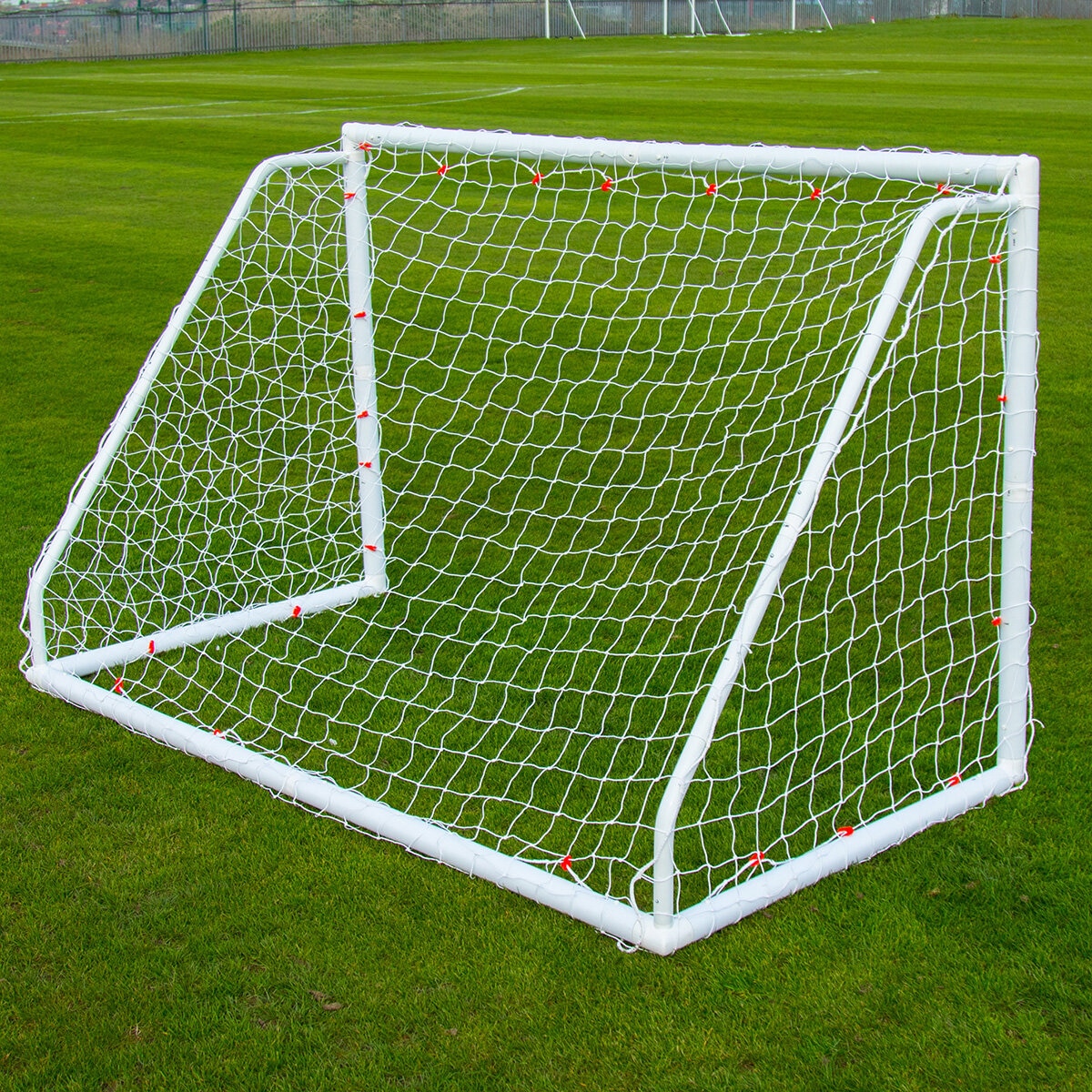 Lifestyle image of the back of the Quickplay Q-Fold Match 8ft x 5ft Folding Football Goal