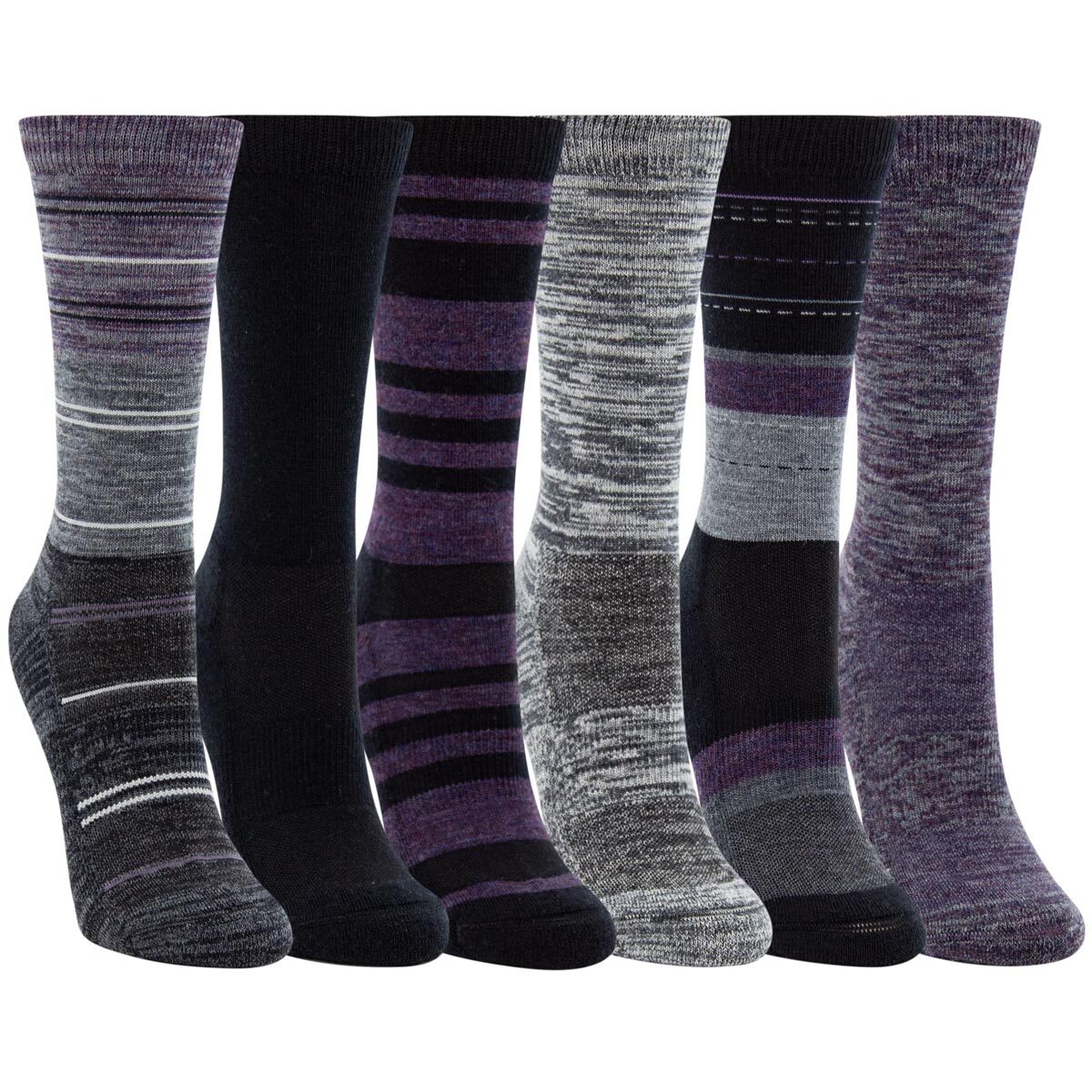 Kirkland Signature Women S Merino Wool Sock 6 Pack In Purple Costco Uk