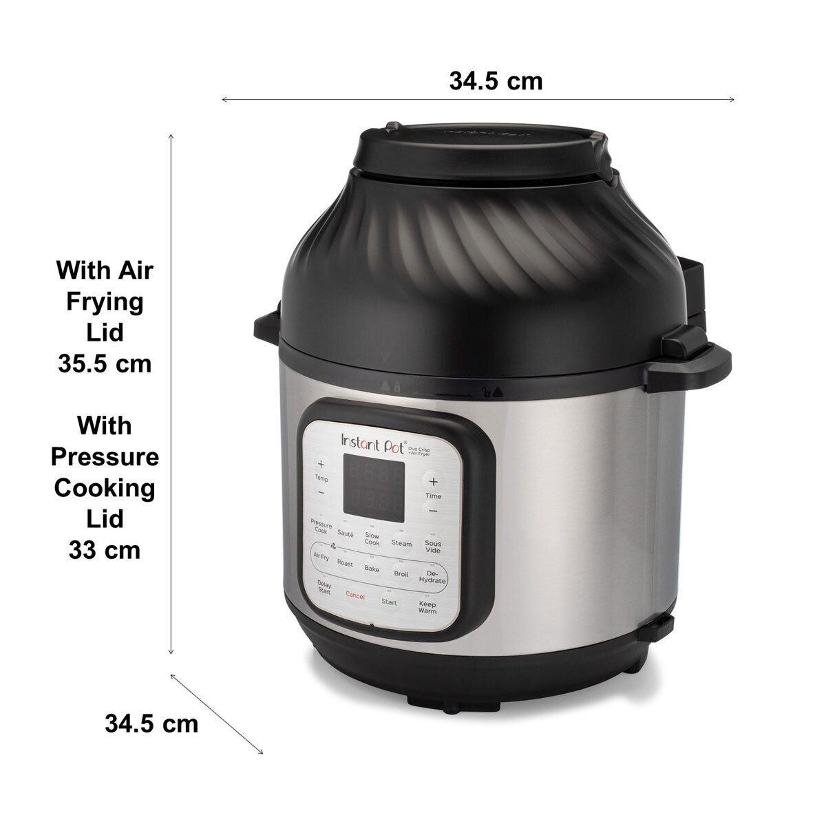 Instant Pot Gourmet Crisp 11in1, Pressure Cooker AirFryer