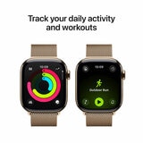 Buy Apple Watch Series 11 GPS + Cellular, 42mm Gold Titanium Case with Gold Milanese Loop, MF8Y4MP/A at costco.co.uk