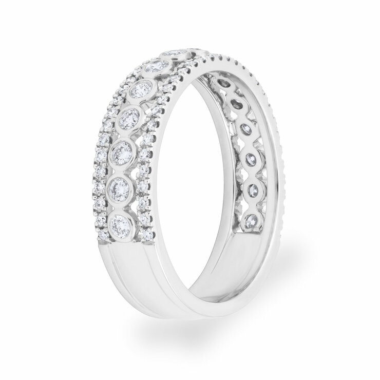 0.60ctw Brilliant Cut Diamond Ring, 18ct White Gold
