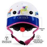 Micro Mini Foldable Pink Scooter with Unicorn Helmet and Pink Bell (2+ Years)