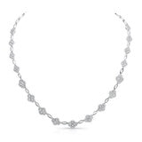 5.58ctw Round Brilliant Diamond Necklace, 18ct White Gold