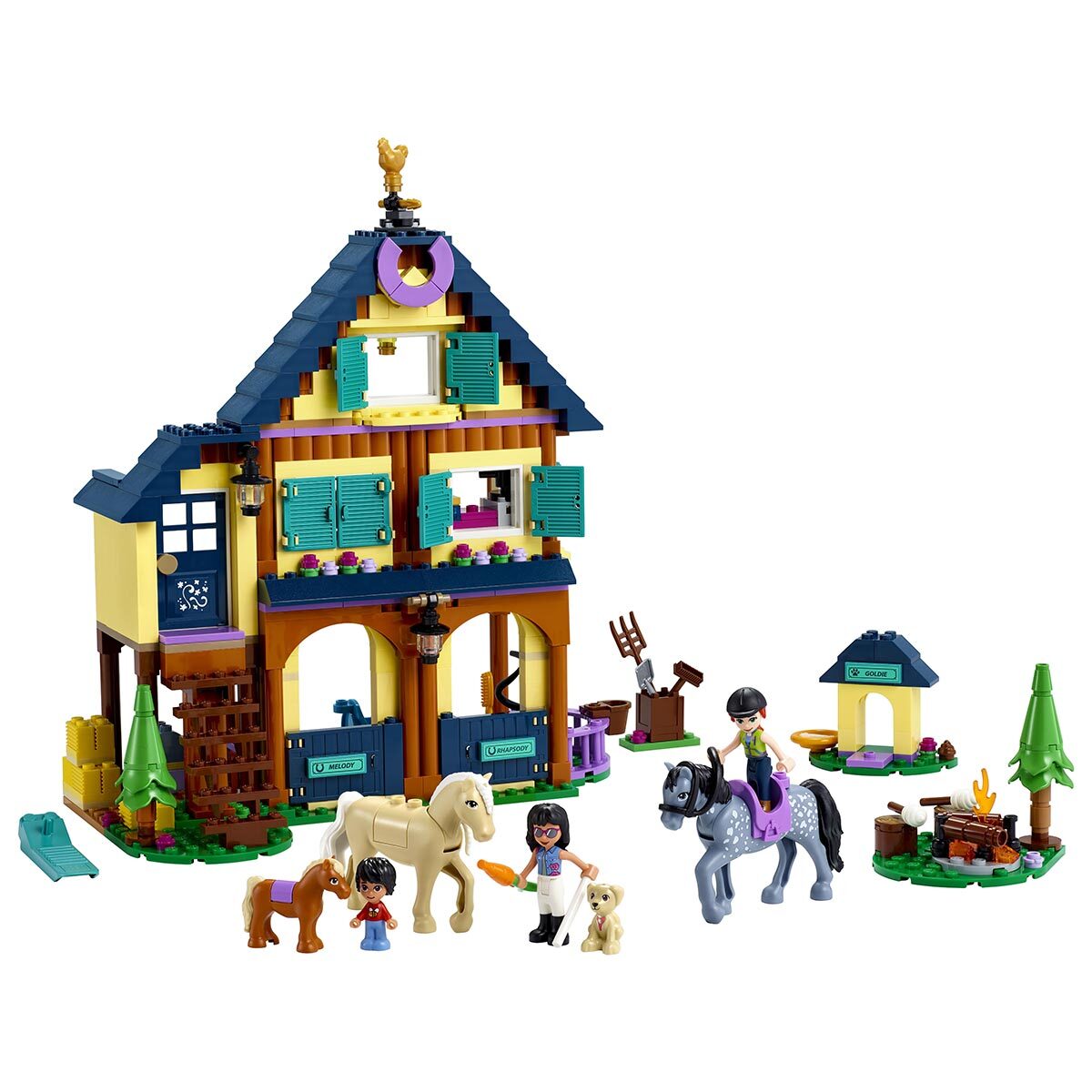 Buy LEGO Friends Forest Horseback Riding Center Overview Image at costco.co.uk