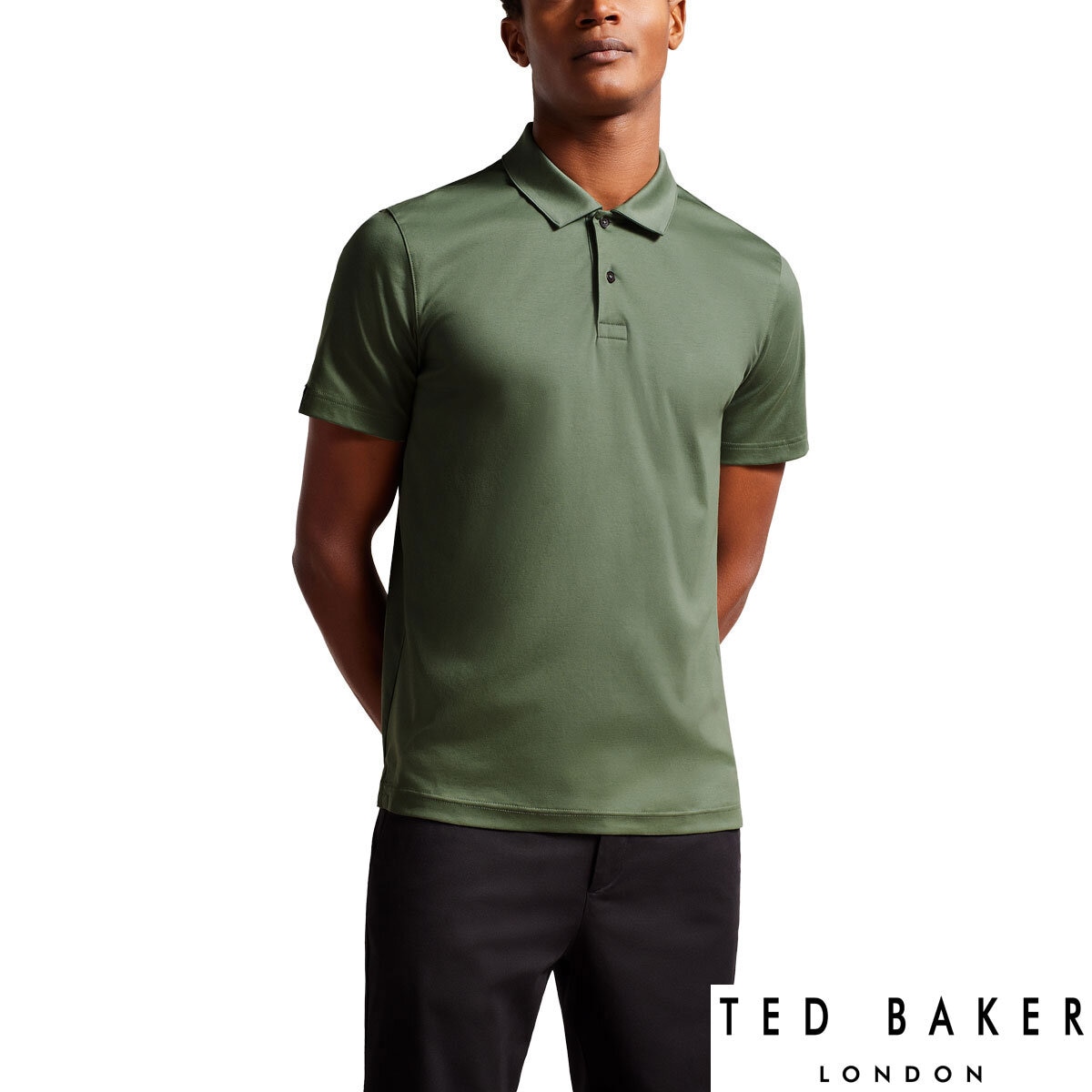 Ted Baker Men's Polo Shirt in Khaki