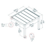 Palram Canopia Helsinki 9ft 10" x 11ft 2" (3m x 3.4m) Cedar Wood Patio Cover