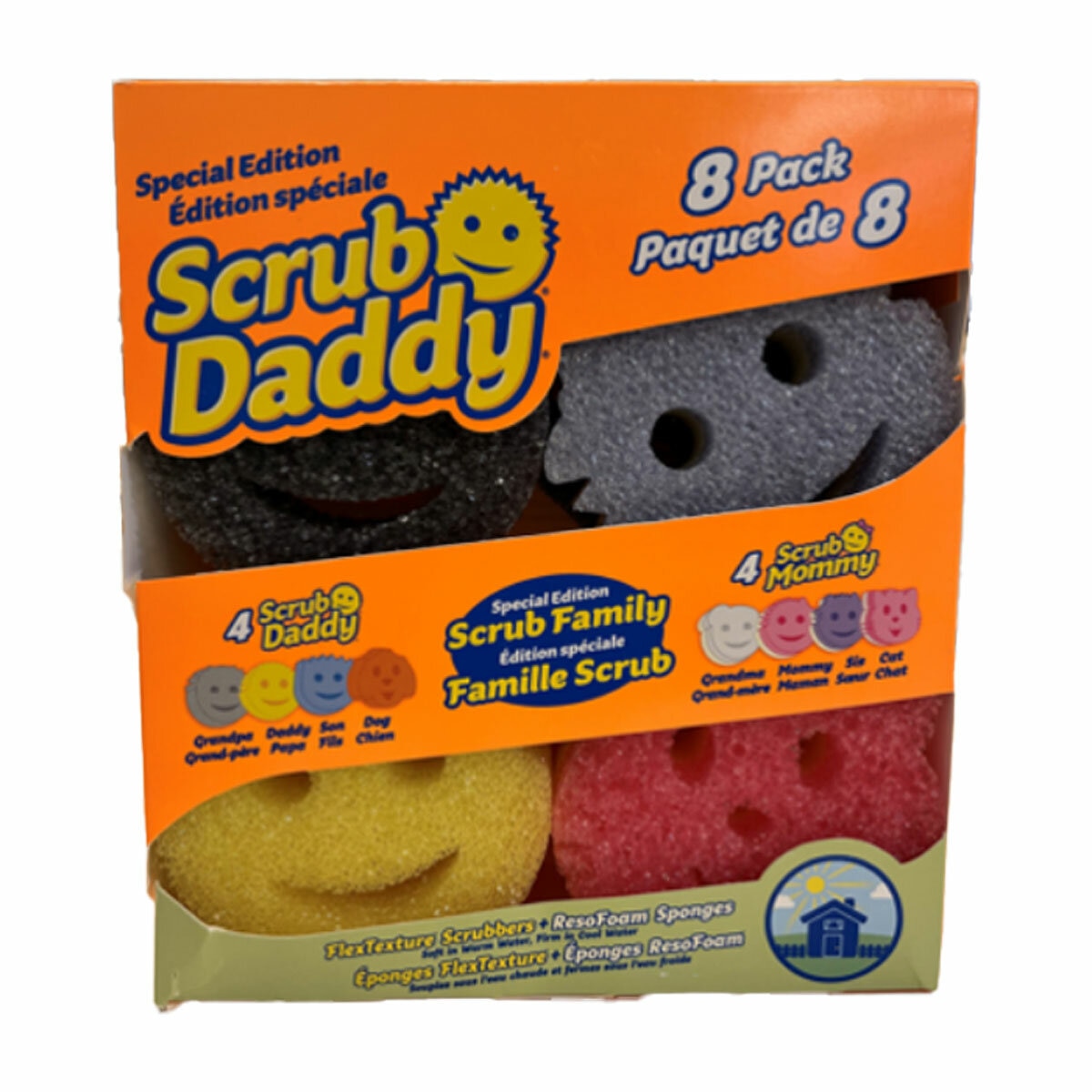 Scrub Daddy Special Edition Scrub Family, 8 Pack