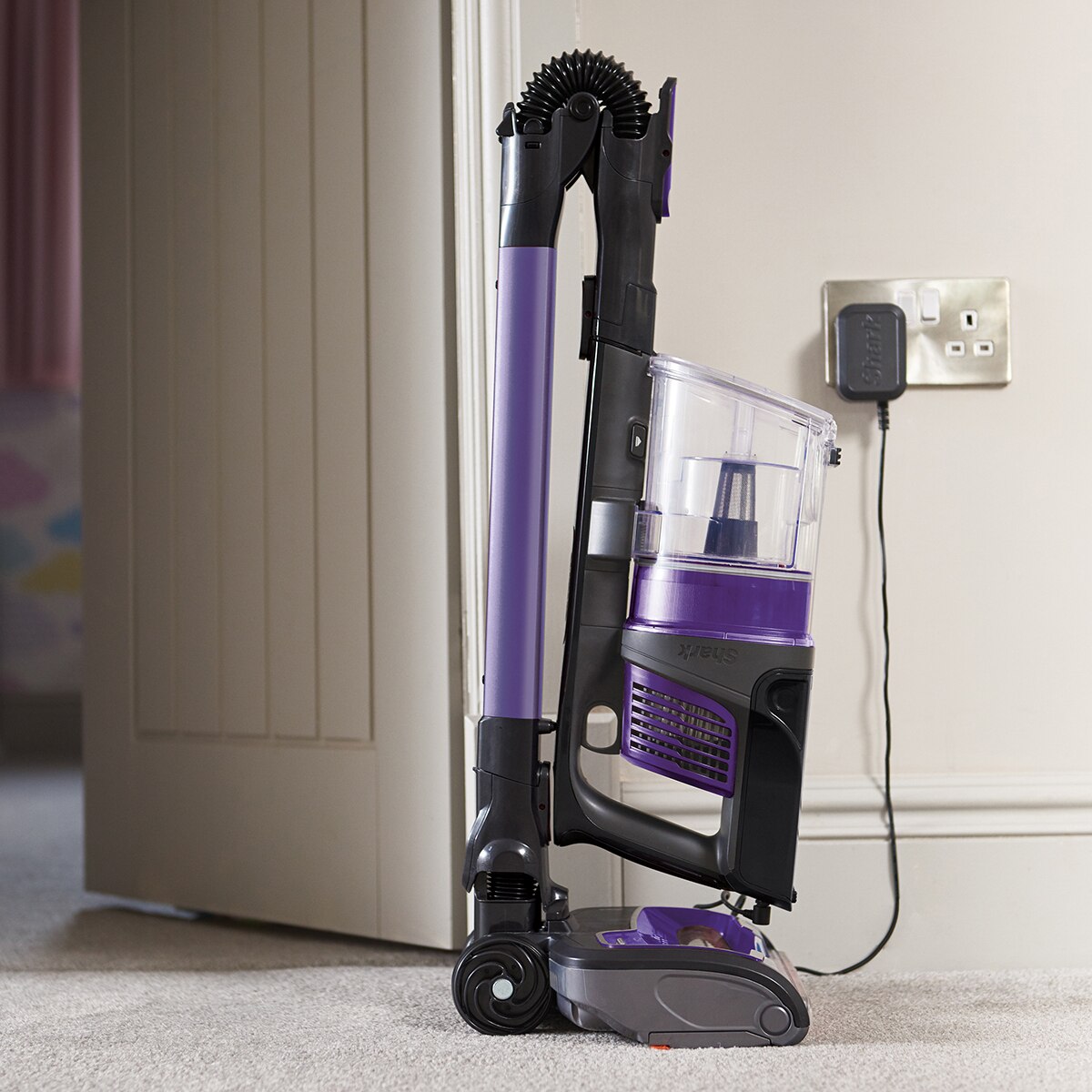 Shark Rechargeable Floor/Carpet Sweeper, Purple, 12