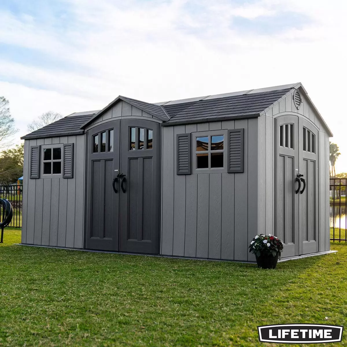 HOT BUY: Lifetime 15ft x 8ft (4.6 x 2.4m) Dual Entry Storage Shed
