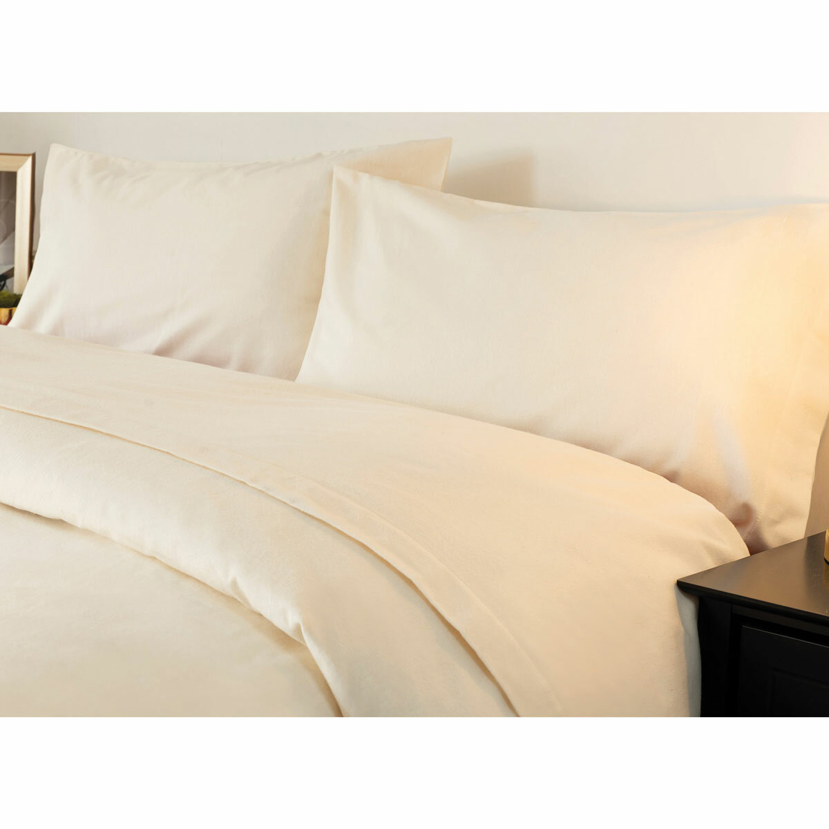 Belledorm Brushed Cotton Cream Bedding Bundle, in 4 Sizes Belledorm Brushed Cotton Cream Bedding Bundle, in 4 Sizes