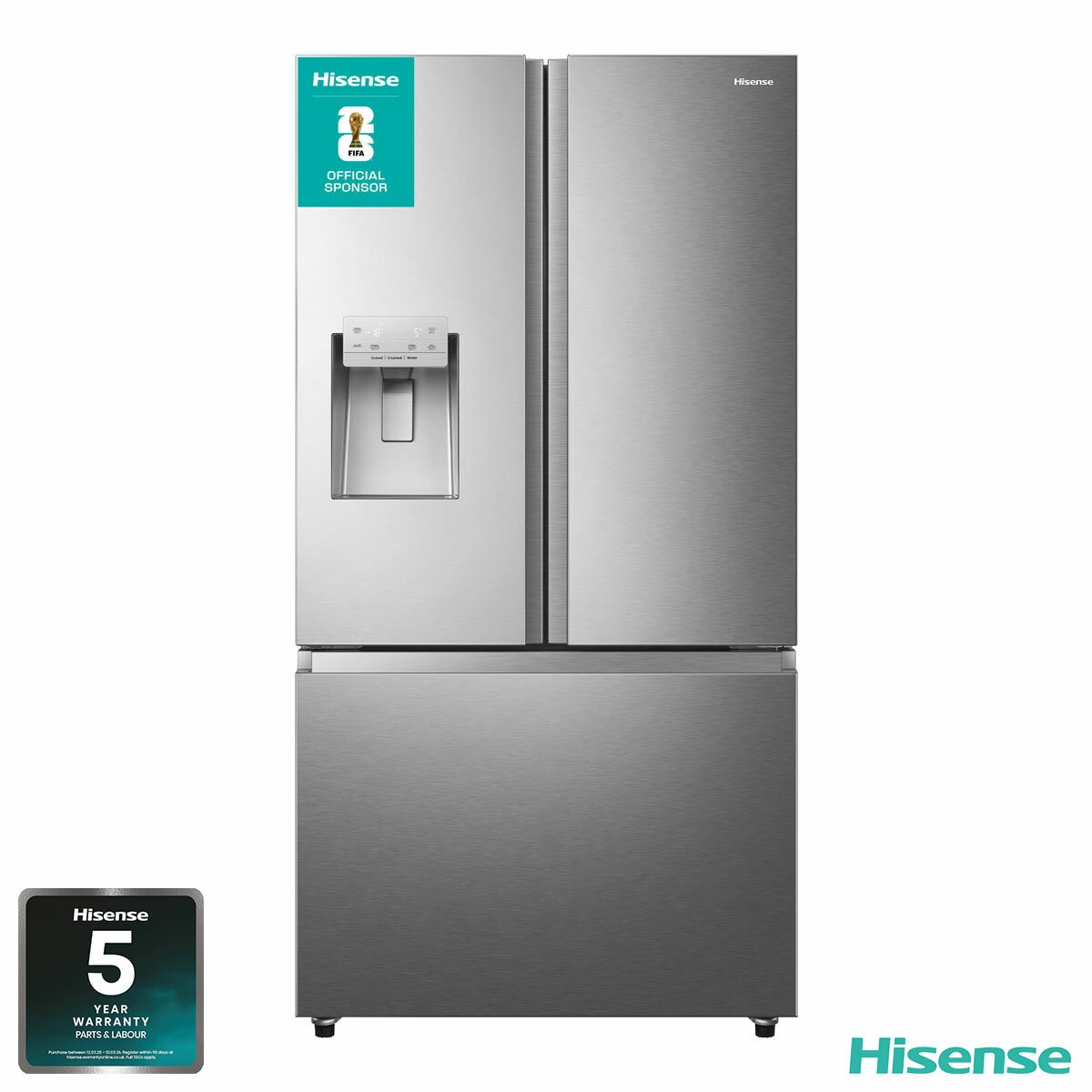 Hisense RF793N4SASE, French Door Fridge Freezer E Rating in Stainless Steel Hisense RF793N4SASE, French Door Fridge Freezer E Rating in Stainless Steel