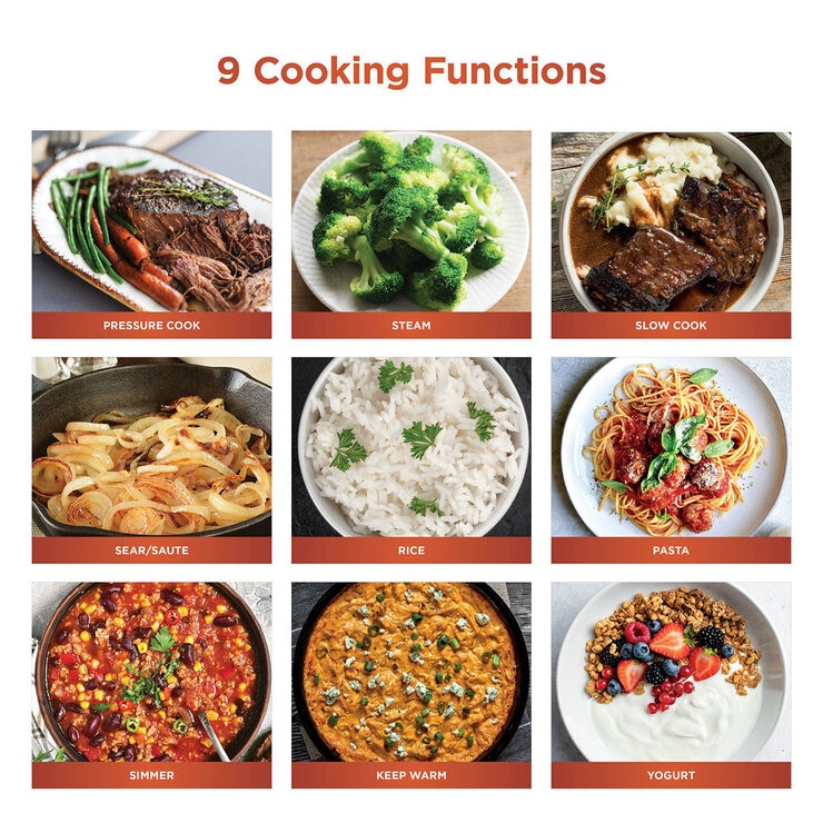 Lifestyle image showing 9 cooking functions Lifestyle image showing 9 cooking functions