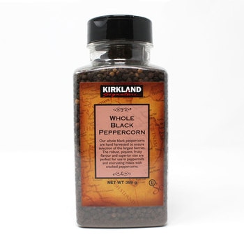 Kirkland Signature Whole Black Peppercorns, 399g