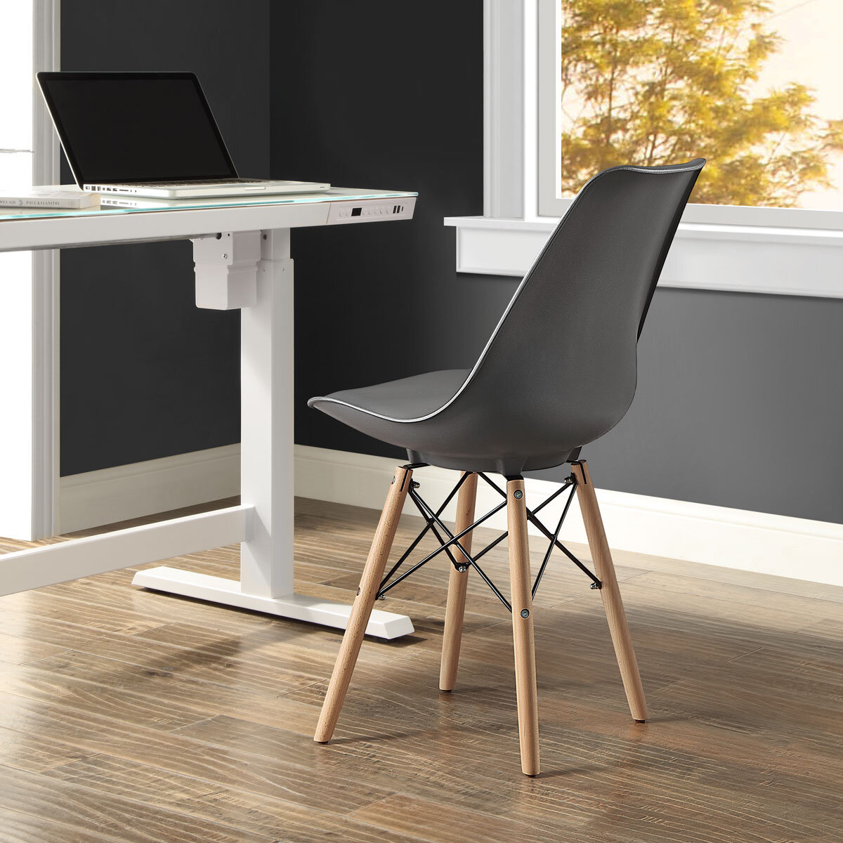 Bayside Furnishings Eiffel Dining Chairs, 2 Pack
