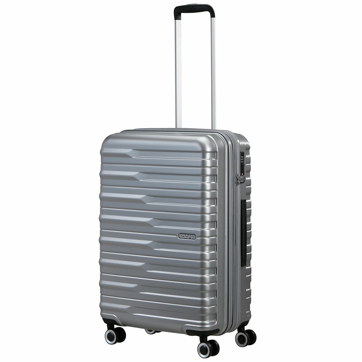American Tourister 3pc Luggage Set Spinner Case In Silver