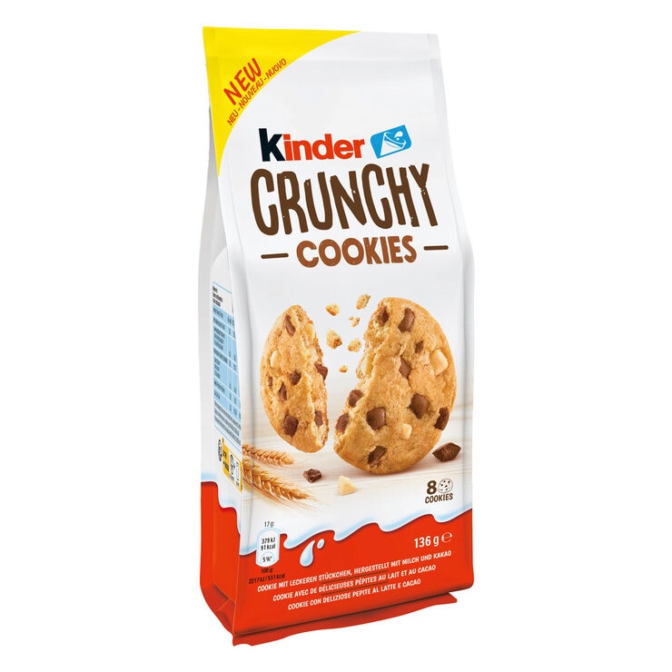 Kinder Crunchy Cookies, 3 x 136g