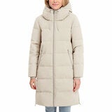 DKNY Women's Long Down Coat with Hood