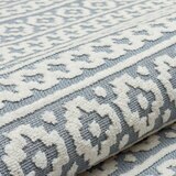 Concept Looms Jazz Deco Indoor / Outdoor Rug in Blue, 220 x 160 cm