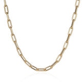 14ct Yellow Gold Paperclip Necklace