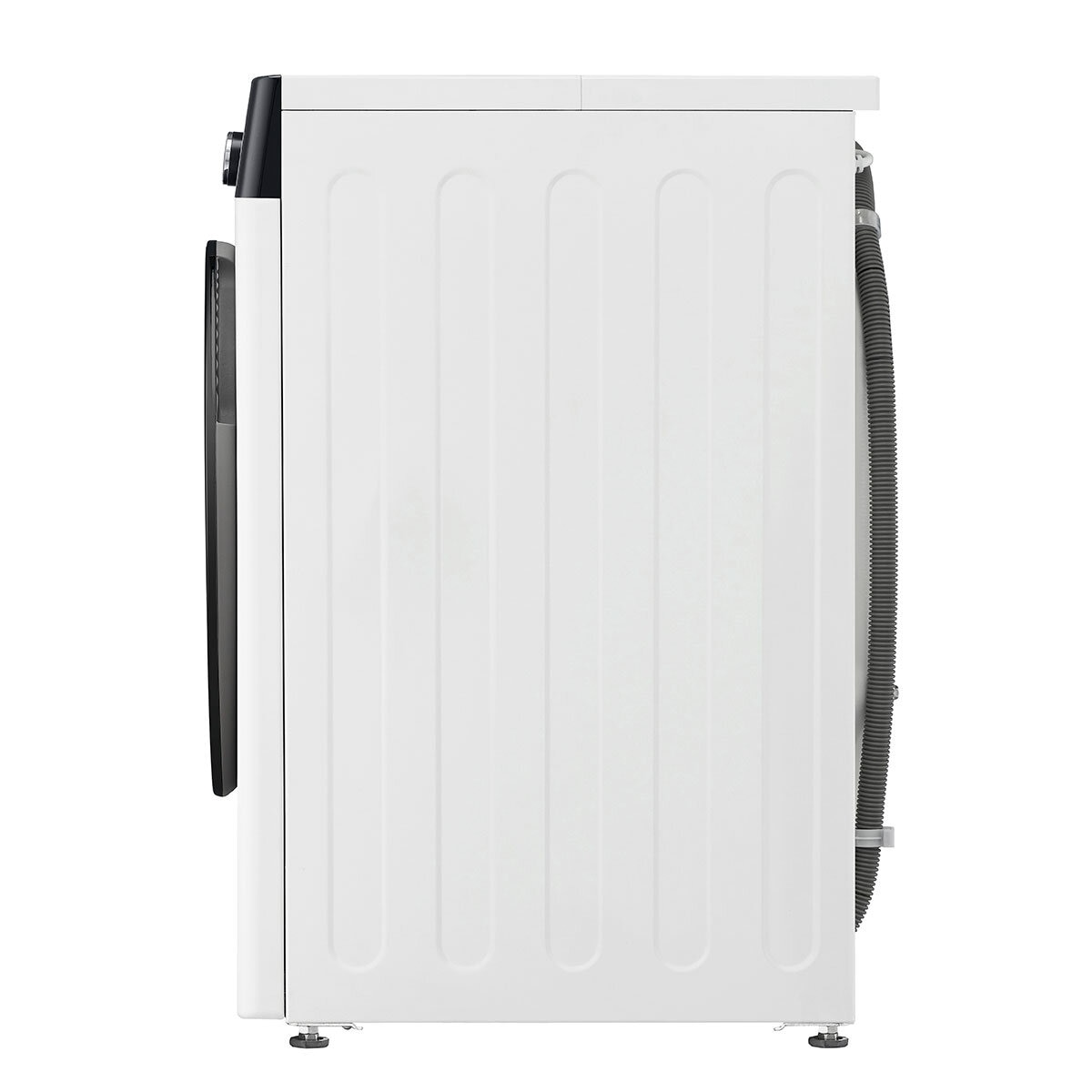 Side view LG FWY916WBTN1 Wifi enabled 11/6kg washer dryer, D Rated in White