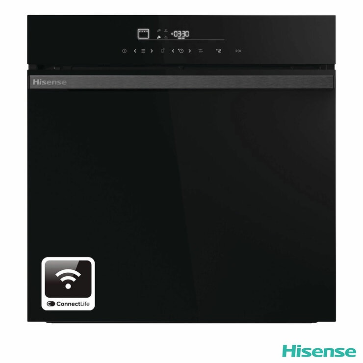 Hisense Hi6 BlackLine HO66FAPizzaChef Electric Pyrolytic Smart Oven, A+ Rated in Black Hisense Hi6 BlackLine HO66FAPizzaChef Electric Pyrolytic Smart Oven, A+ Rated in Black