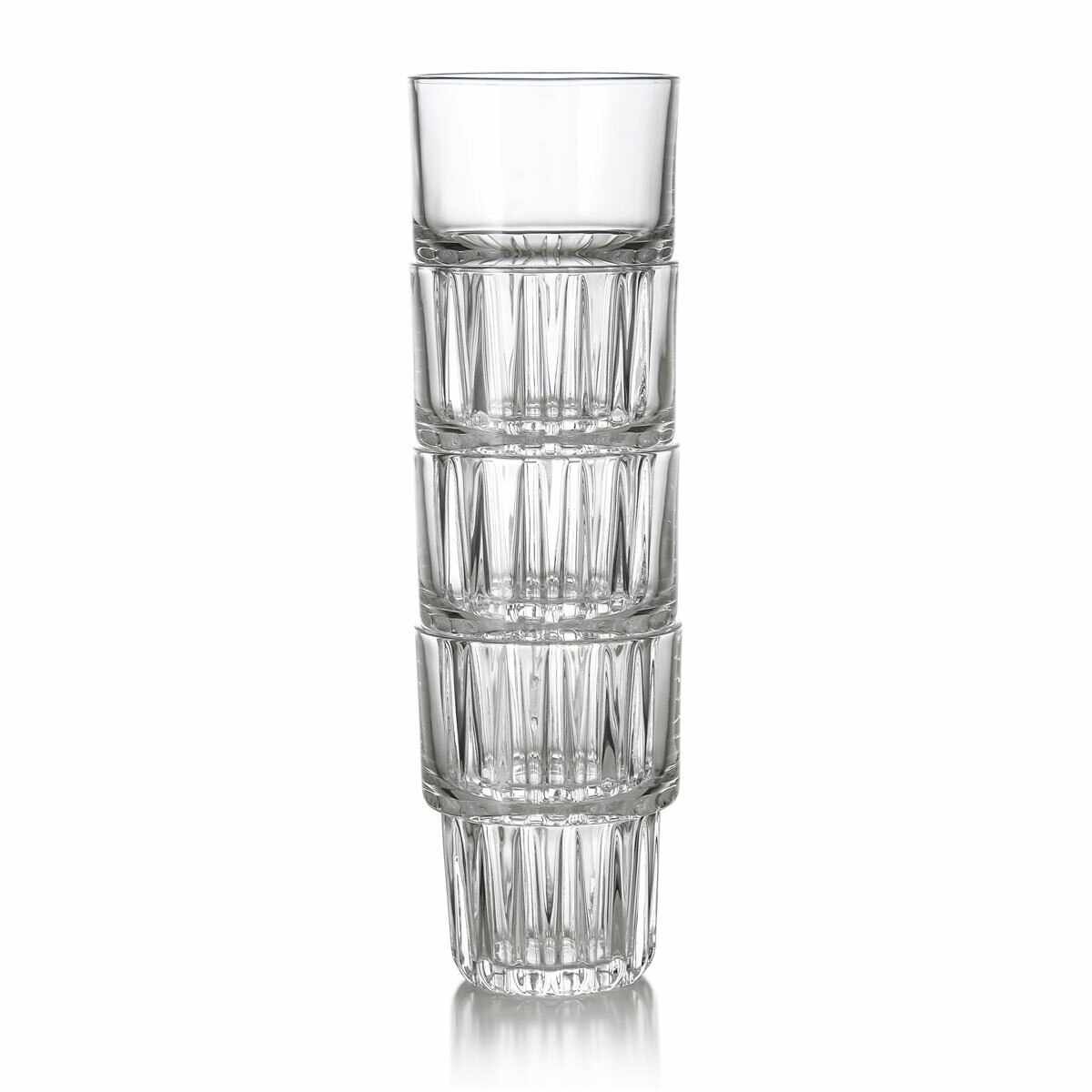 King Crystal Pitcher and Glass Set, 5 Piece